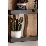 thumbnail of Wandregal 30x80x10 cm Mango Massivholz / Metall Hängeregal Industrial, Design Schweberegal Rechteckig, Regal Hängend Wohnzimmer, Holzregal Wand mit 4