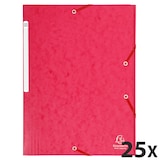 thumbnail of Exacompta 17109H 25x Elastomap Maxi Capacity met kleppen in glanskarton 425g/m2, 24x32cm voor formaat DIN A4, rood