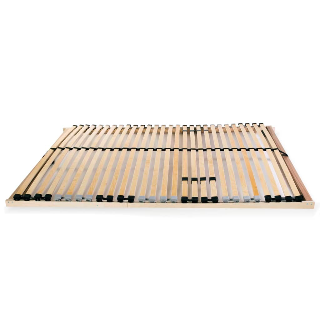 Sommier à lattes sans matelas avec 28 lattes 7 zones 140x200 cm Modèle Gervélis