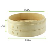 thumbnail of NVASE - 2Uds - Maxi Cocedor al vapor de bambú DIMYS Ø200mm A74mm - NVS209BBDIM20