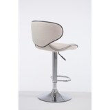 thumbnail of Banco de bar Las Vegas V2 em tecido creme/cromo