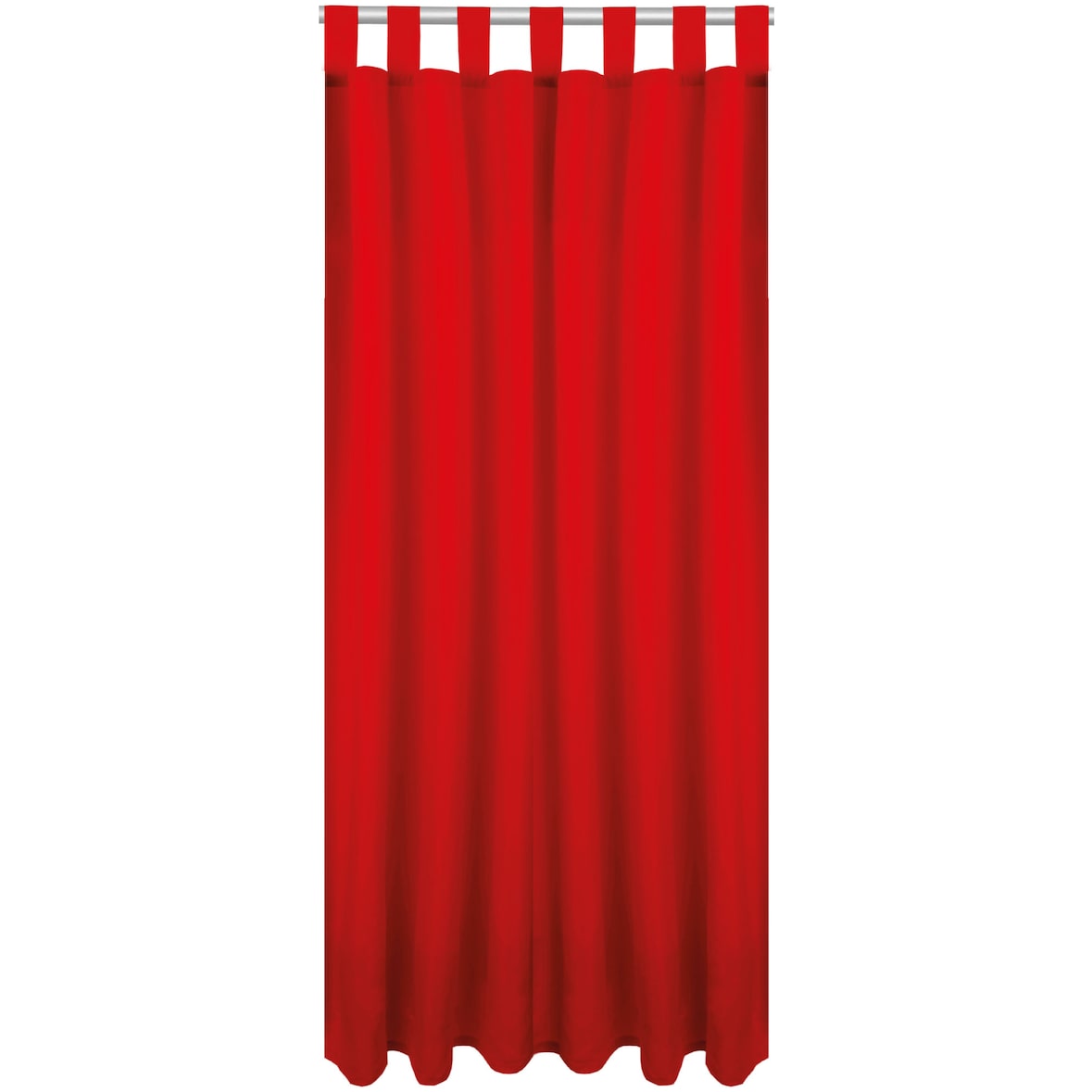 Dekoschal Ellen Schlaufen, 140x145 cm - Rot