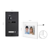 thumbnail of Video Türsprechanlage für 1 Familienhaus, 3x Monitore, Balter EVO Schwarz