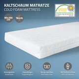 thumbnail of ML-Design Holzbett 90x200 cm Hellgrau mit Matratze H:16 cm, Massivholz Bettgestell aus Kiefernholz mit Lattenrost & Füßen, Einzelbett mit Kopf- &