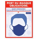 thumbnail of Affiche Adhésive PORT DU MASQUE 15xH20cm   Etiq-Etal