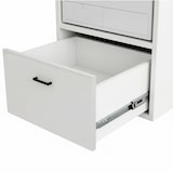 thumbnail of Mobile Per Lavatrice Asciugatrice Armadio Mobiletto Bagno Mobili Salvaspazio Con Cassetto E Mensola Allungabile Scaffale In Legno 70x146x64 Cm Bianco