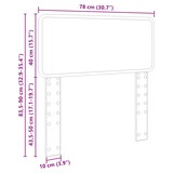 thumbnail of vidaXL Kopfteil Schwarz Eichen-Optik 75 cm Holzwerkstoff