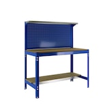 thumbnail of SimonRack Werkbank für Werkstatt, 910x610 mm, Lochwand, Tragfähigkeit 400 kg, Blau - BT-3