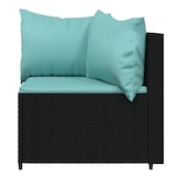 thumbnail of vidaXL 3-tlg. Garten-Lounge-Set mit Kissen Schwarz Poly Rattan