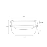 thumbnail of Cuitisan – Boite alimentaire rectangulaire en inox compatible au micro-ondes – 2800ml