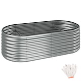 thumbnail of tectake Letto rialzato Flormma, 942l, zincato, 200x100x60cm 200 x 60 x 100 cm Argento