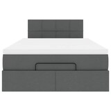 thumbnail of vidaXL Ottoman-Bett mit Matratze Dunkelgrau 120x200 cm Stoff