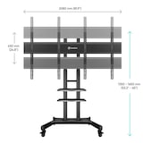 thumbnail of ONKRON Adaptador doble VESA para montar dos pantallas, carga máx 2x45,5 kg, negro, ADV-1881