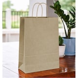 thumbnail of MONOUSO - Bolsa Papel Kraft con Asas 115g/m² 24+11x32cm (25 Uds)