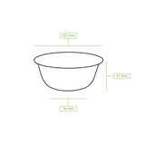thumbnail of BIOZOYG 600 Stück Schale aus Zuckerrohr 500ml - Einwegschale für Salate, Bowls, Suppen, Eintöpfe - Runde Zuckerrohrschale - biologisch abbaubar