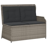 thumbnail of vidaXL 5-tlg. Garten-Lounge-Set mit Kissen Grau Poly Rattan