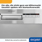 thumbnail of Exquisit Geschirrspüler GSP9109-030E silber | Spülmaschine 45 cm | ECO-Modus | Maßgedecke: 9 | Standgerät