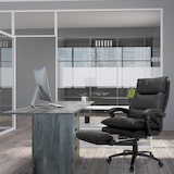 thumbnail of Sillón de dirección RELAX CL 200 con reposapiés PU negro hjh OFFICE