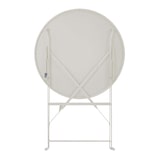 thumbnail of Table pliante en acier beige clair