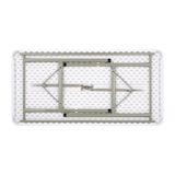 thumbnail of Mesa plegable rectangular Bolero blanca, 122 cm