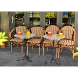 thumbnail of SIT Möbel Bistrotafel rond | wit marmeren blad met chromen onderstel | zwart gietijzeren frame | B 57 x D 57 x H 71 cm | 09996-11 | Serie THIS & THAT