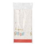 thumbnail of 15x Tischdecke, Papier 120 cm x 180 cm `Happy Birthday`