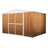 thumbnail of Capanno rimessa attrezzi per esterno casetta giardino box in lamiera 360x175cm x h 212cm - 110 kg - 6,30 mq LEGNO