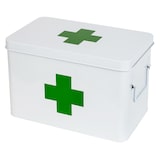 thumbnail of Medizinbox Hausapotheke, Metall, HMF 1771, Weiß 32.5 x 20 x 20.5 cm