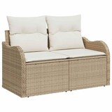 thumbnail of vidaXL Garten-Sofa-Set mit Kissen mit Speicher 14 pcs Beige und Creme