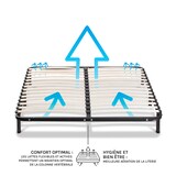 thumbnail of Sommier à lattes en métal  2 places  Coloris Noir  Livré en kit  180x200 cm SOMKIT OLYMPE LITERIE