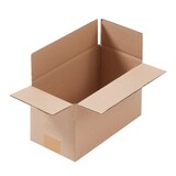 thumbnail of 500 x Faltkarton (240 x 130 x 130 mm) stabil 1-wellig Versandkarton Päckchen DHL Hermes Schachtel Box Paket braun BB-Verpackungen
