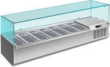 thumbnail of A&S Pizzaühlaufsatz mit Glasaufsatz 7x 1/4 GN | 1600x335x460 mm