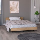 thumbnail of TUHOME Base Cama Sencilla Kaia, con marco, 51.6 CM A X 120 CM AN X 212.5 CM P, Miel