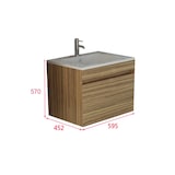 thumbnail of Bad-Set Waschbecken Waschtisch Unterschrank Waschbeckenschrank Waschbeckenunterschrank SMC MDF Badmöbel Badausstattung Innsbruck holz Jet-Line