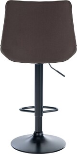 thumbnail of Barhocker Toni Stoff taupe/schwarz