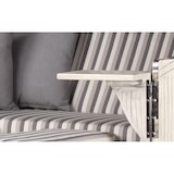 thumbnail of Strandkorb - bene living - Ammersee Mahagoni Bullauge washed grey - PE Koboo grey - Modell 545