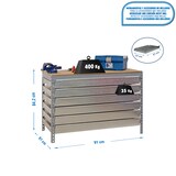 thumbnail of SimonRack Banco de Trabajo Taller con Cajones, 910x610 mm, 6 Cajones, Capacidad Carga 600 kg, Gris - BT-5