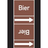 thumbnail of Rohrleitungskennzeichen Bier - 33000x105 mm Folie selbstklebend