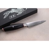 thumbnail of Couteau modèle office Wusaki Fujiko Black 9cm manche en pakka