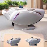thumbnail of Massagesessel, Zero Gravity Funktion,Bluetooth und Heizung,Massagestuhl Relaxsessel mit Wärmefunktion,Massagestuhl mit SL-Schiene weiß【GH-L11】
