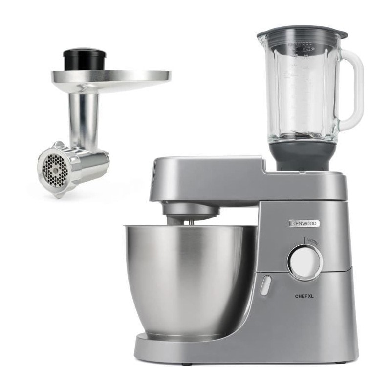 Robot Patissier Chef Xl 6,7l Blender + Hachoir Metal - Kenwood Kvl4170s - Coloris Silver