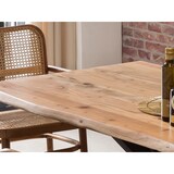 thumbnail of SIT Möbel Baumkante-Esstisch 180 cm aus Akazie | Platte 36 mm natur | Gestell Metall schwarz | B 180 x T 90 x H 78 cm | 15201-11 | Serie TABLES & CO