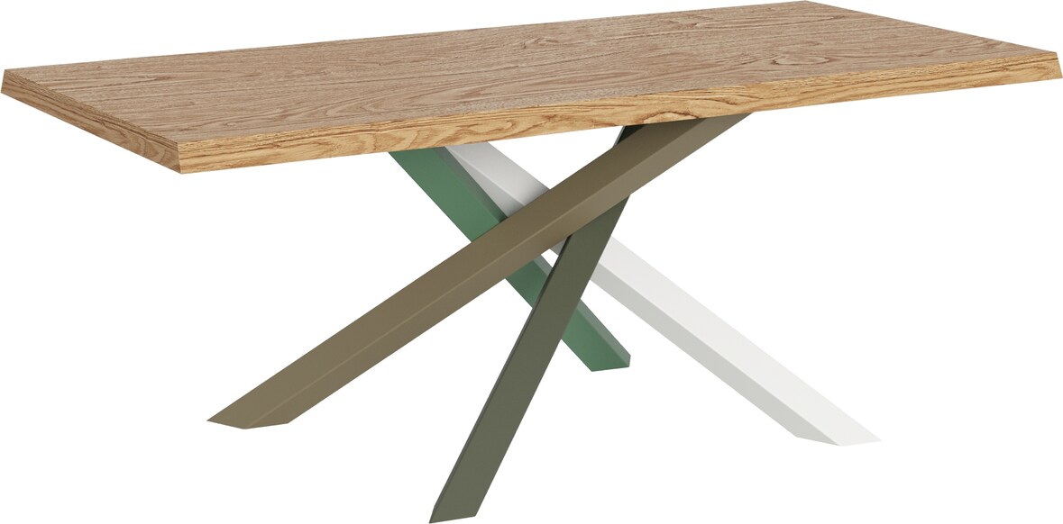Ausziehbarer Tisch 90x180/280 cm Versalux entrindete Eichenbeine 4/A