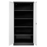 thumbnail of PROREGAL Stahlschrank BEE mit 8 lackierten Fachböden | HxBxT 195x92x50cm | Anthrazit-Weiß | Werkstattschrank Werkzeugschrank Aktenschrank