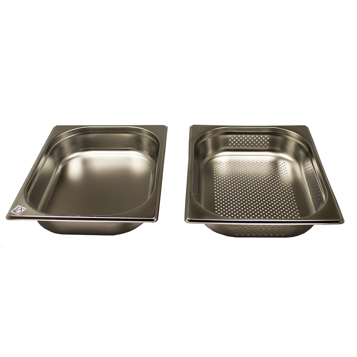 Dampfgarer Set Edelstahl  GN 1/2  Gastrobehälter (  L 32,5 x B 26,5 x T 6,5 cm )