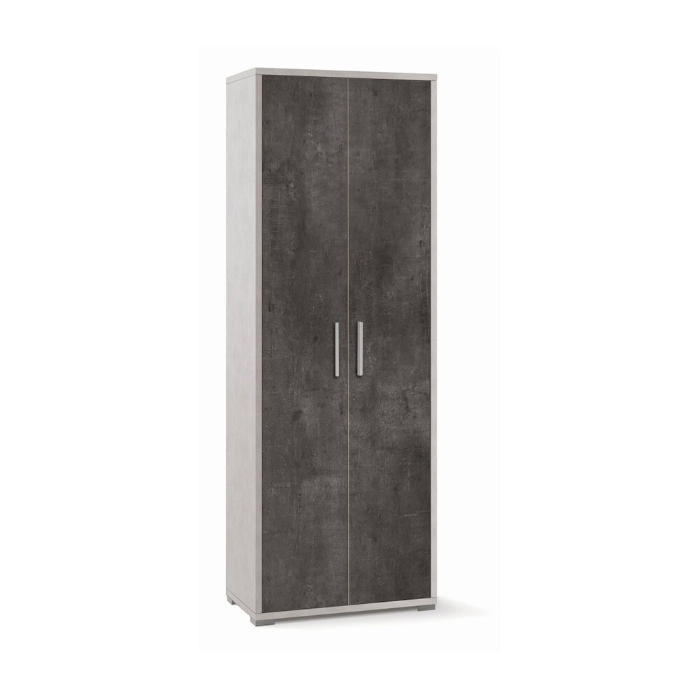 SARMOG MOBILE 2 ANTE H199 L71 KIT in truciolare nobilitato color ossido bianco e ossido nero