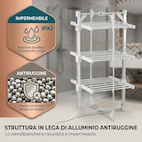 thumbnail of Sirge AsciugaSano 220W Digitaler beheizbarer Wäscheständer, 1-9h Timer, Temperatur 30-70°C, Display