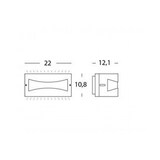 thumbnail of Applique Da Esterno Moderna Tibet Alluminio E Termoplastica Bianco Led 10W 4000K