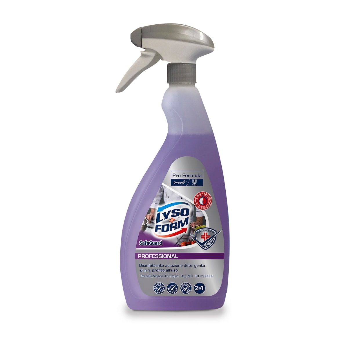 Lysoform Safeguard 2 in 1 Disinfettante Professionale 750ml