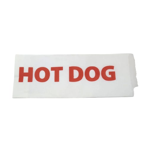 2000 Hot Dog Beutel / Hot Dog Tüten PAP 80 x 210 mm Neutralmotiv „Hot Dog“